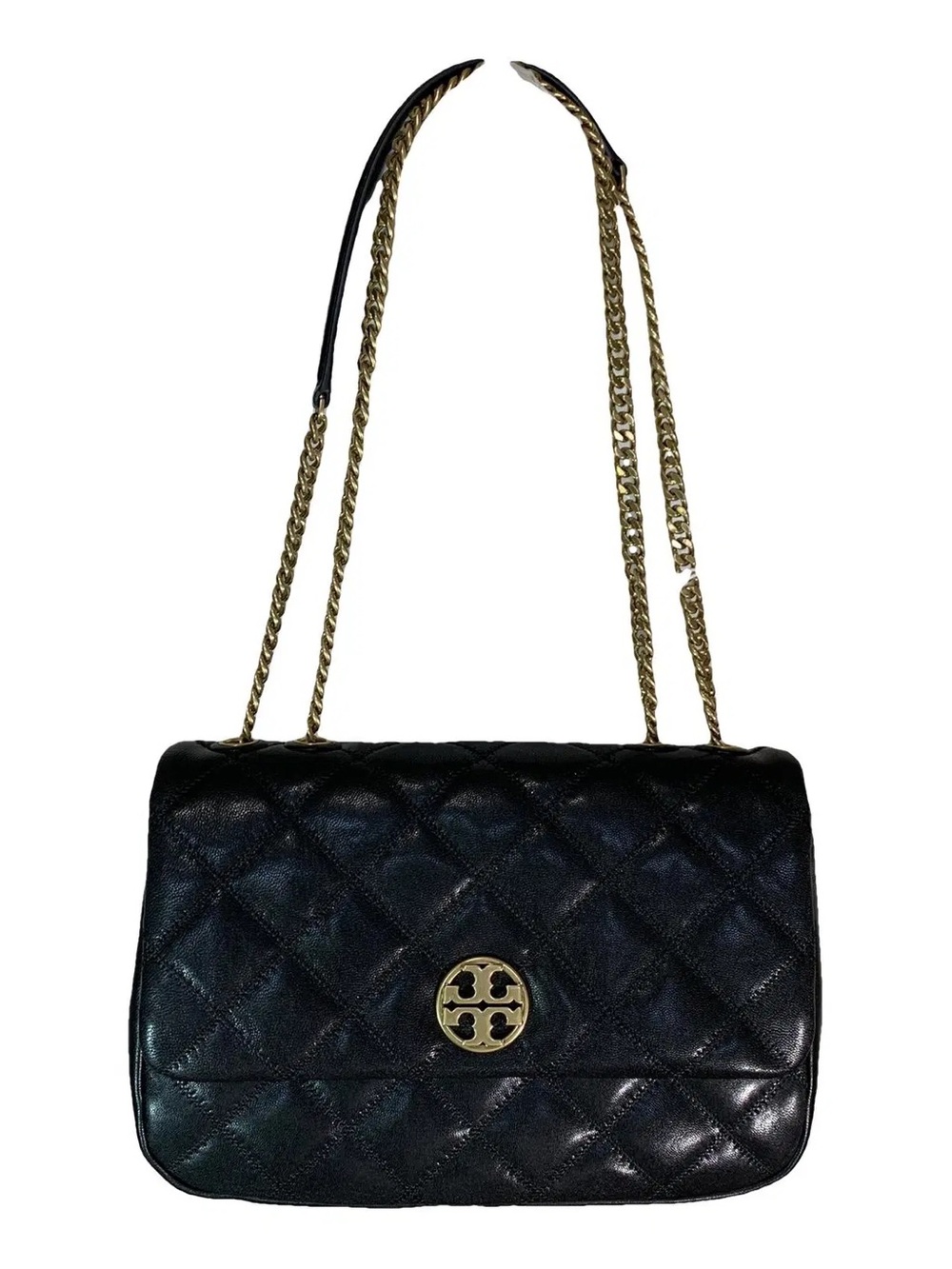 Tory Burch Black Quilted Leather Shoulder Bag- new - Picture 3 of 14